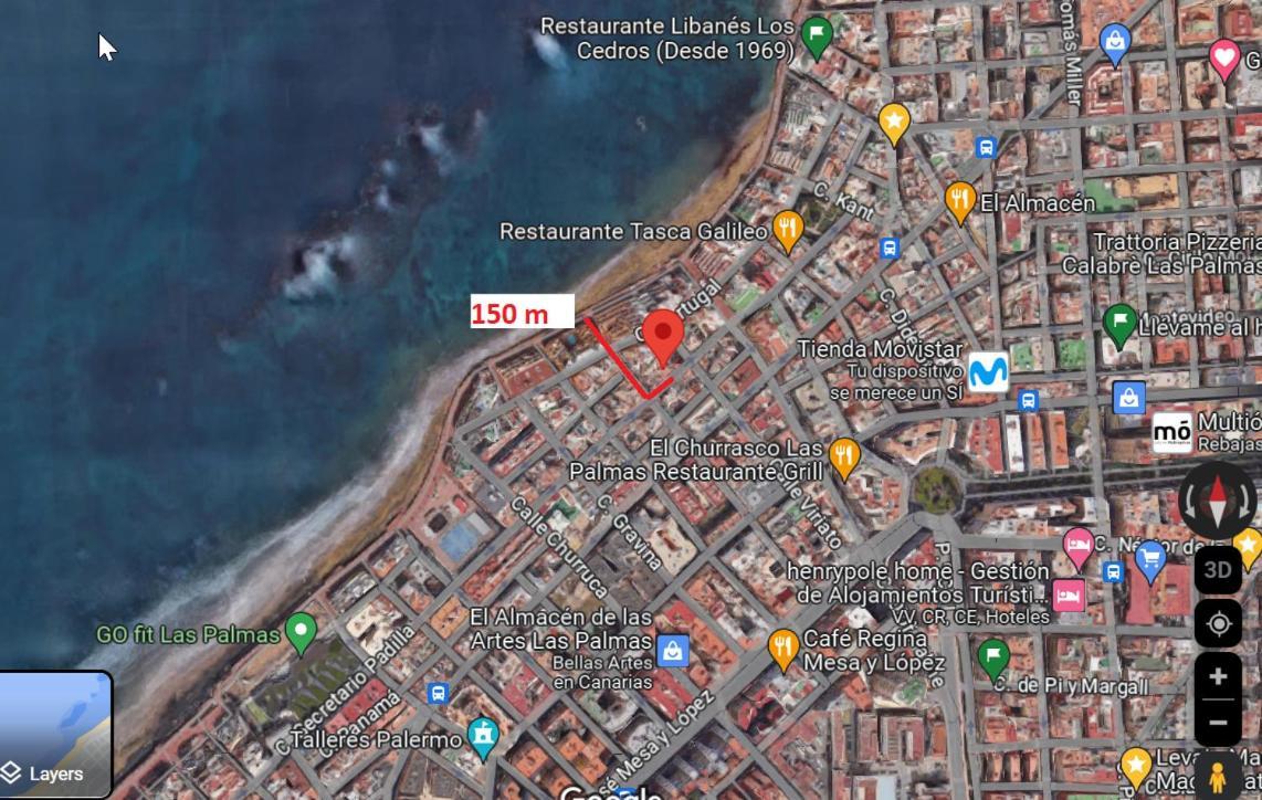 Studio In Las Canteras Beach Las Palmas Exterior photo